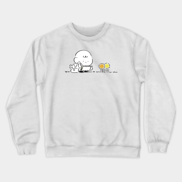 Sketch Day Crewneck Sweatshirt by Maki Nakada